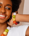 Chrysallis Agate Chunky Stretch Bracelet - Joyride,Bracelets, Sassy Jones,