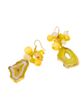 Chrysallis Agate Dangles - Lemon Sorbet,Earrings, Sassy Jones,