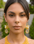 Chrysallis Agate Dangles - Lemon Sorbet,Earrings, Sassy Jones,