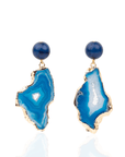 Chrysallis Agate Dangles - Midnight Blue,Earrings, Sassy Jones,
