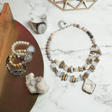 Chrysallis Agate Sparkler Stretch Stack - Quartz