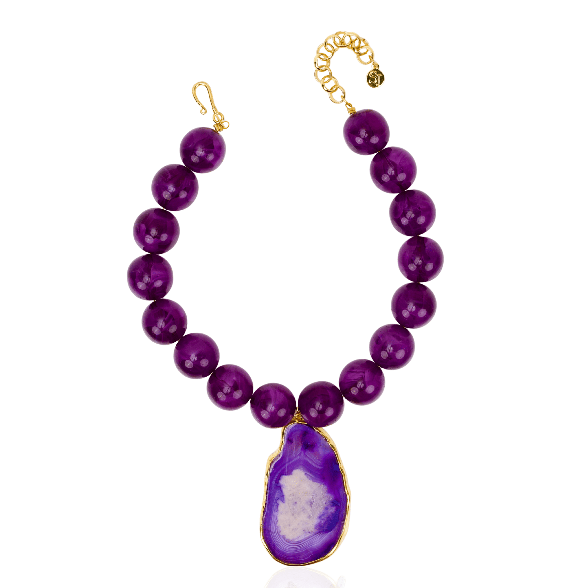 Chrysallis Necklace - Grape Jelly,Necklaces, Sassy Jones,