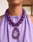 Chrysallis Necklace - Grape Jelly,Necklaces, Sassy Jones,