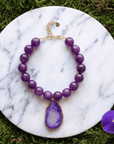 Chrysallis Necklace - Grape Jelly,Necklaces, Sassy Jones,