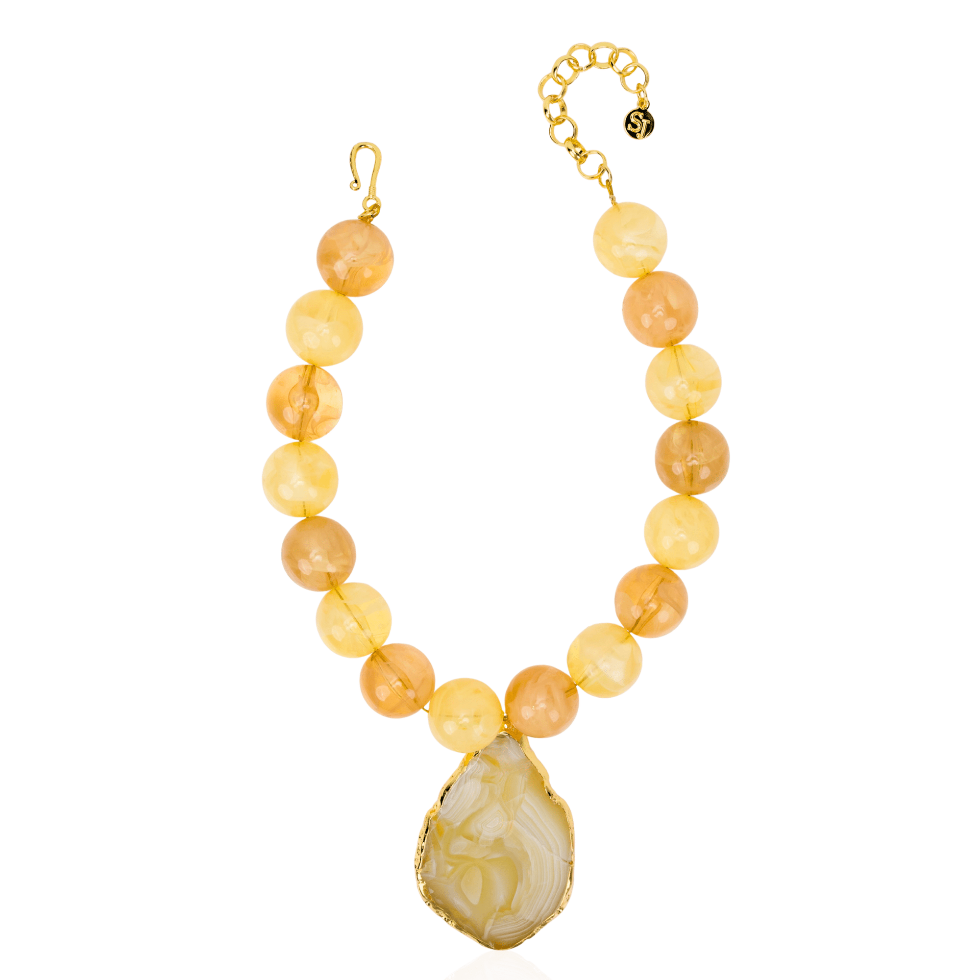 Chrysallis Necklace - Lemon Sorbet,Necklaces, Sassy Jones,