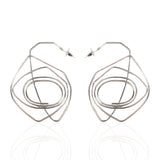 Cici Spiral Hoops - Silver