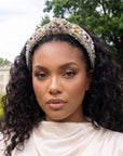 Claire Luxe Headband - Champagne,Headbands, Sassy Jones,