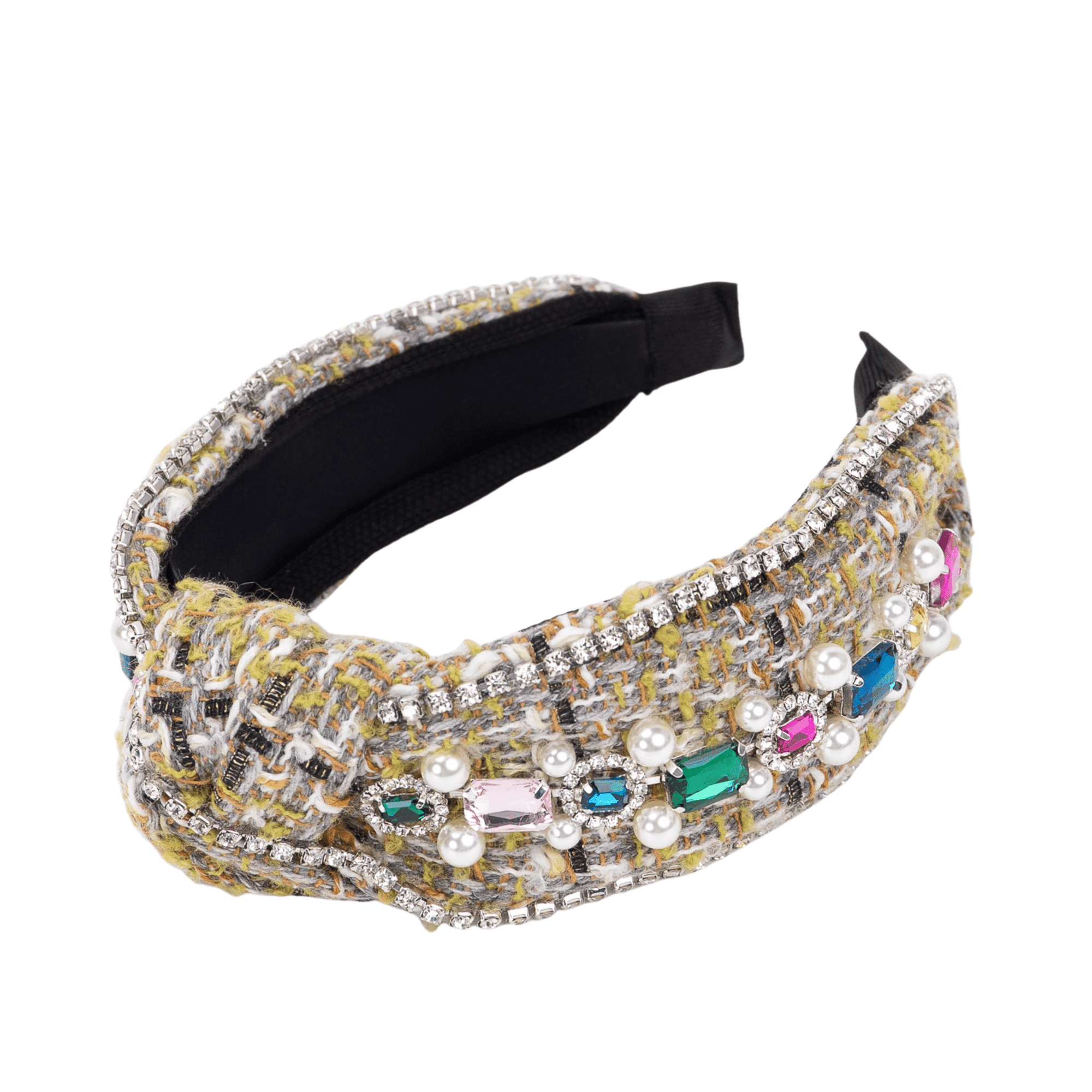 Claire Luxe Headband - Champagne,Headbands, Sassy Jones,