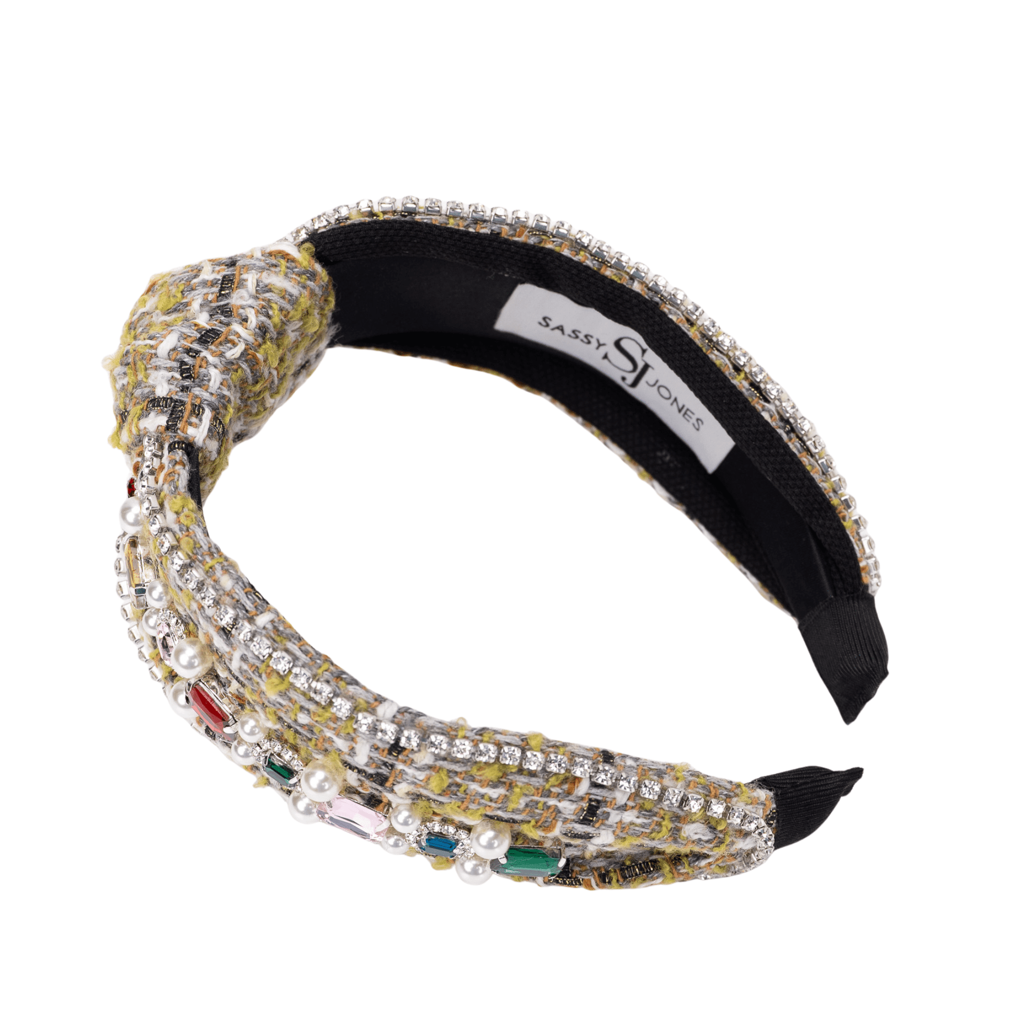 Claire Luxe Headband - Champagne,Headbands, Sassy Jones,