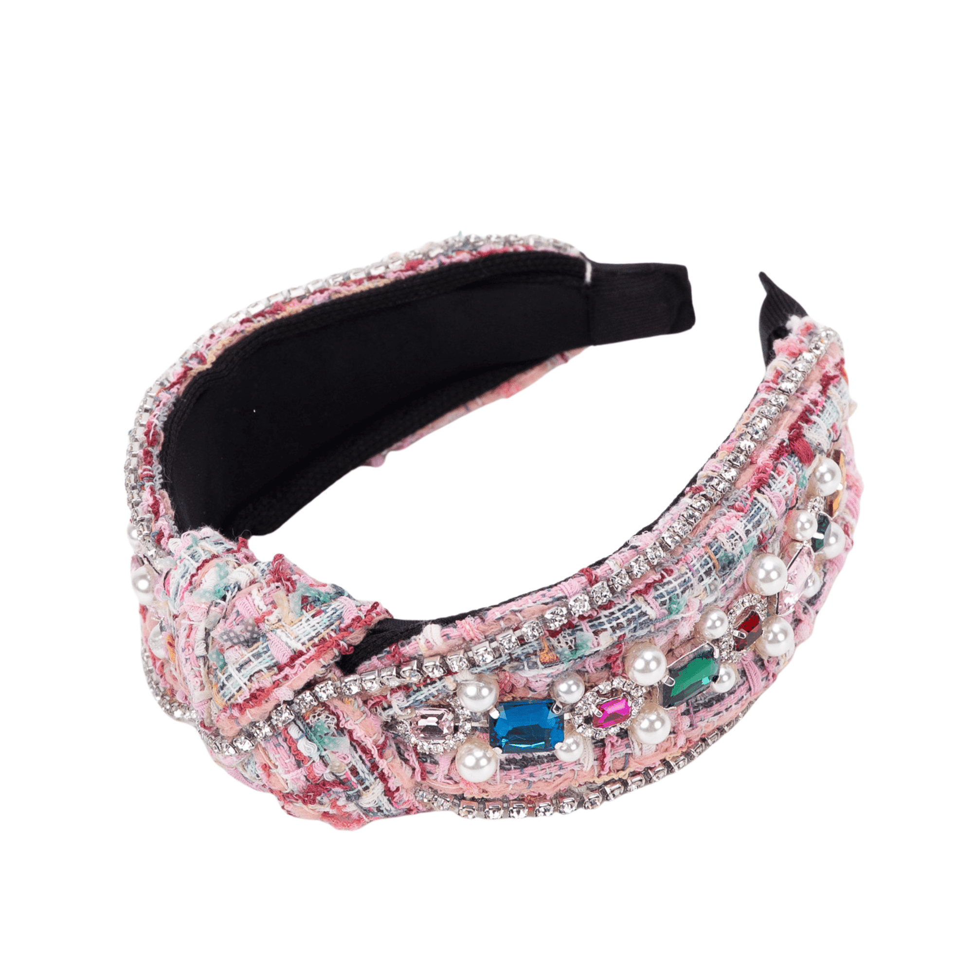 Claire Luxe Headband - Pink,Headbands, Sassy Jones,