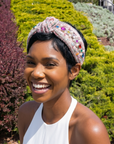 Claire Luxe Headband - Pink,Headbands, Sassy Jones,
