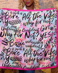 Confident Luxe Scarf 33" x 33" - Pink,Scarves, Sassy Jones,