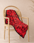 Confident Luxe Scarf 33" x 33" - Red,Scarves, Sassy Jones,