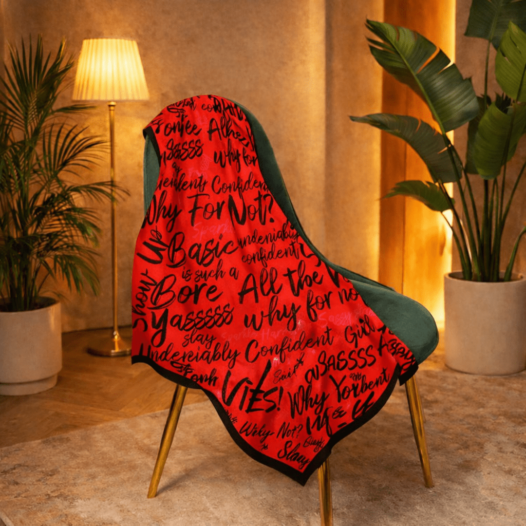 Confident Luxe Scarf 33" x 33" - Red,Scarves, Sassy Jones,