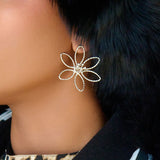 Daisy Dangles - Silver,Earrings, Sassy Jones, flower earrings