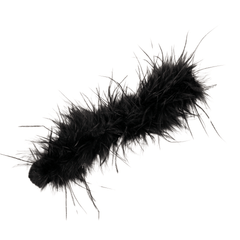 Dana Glam Adjustable Ostrich Feather Bracelet - Black,Bracelets, Sassy Jones,