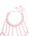 Diamonique Body Chain - Pink Pearl,Necklaces, Sassy Jones,