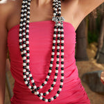 Diamonique Pearl Jewelry  Diamonique Statement Jewelry Black & White Pearl Statement Jewelry Diamonique Pearl  Black & White Pearl Jewelry Set