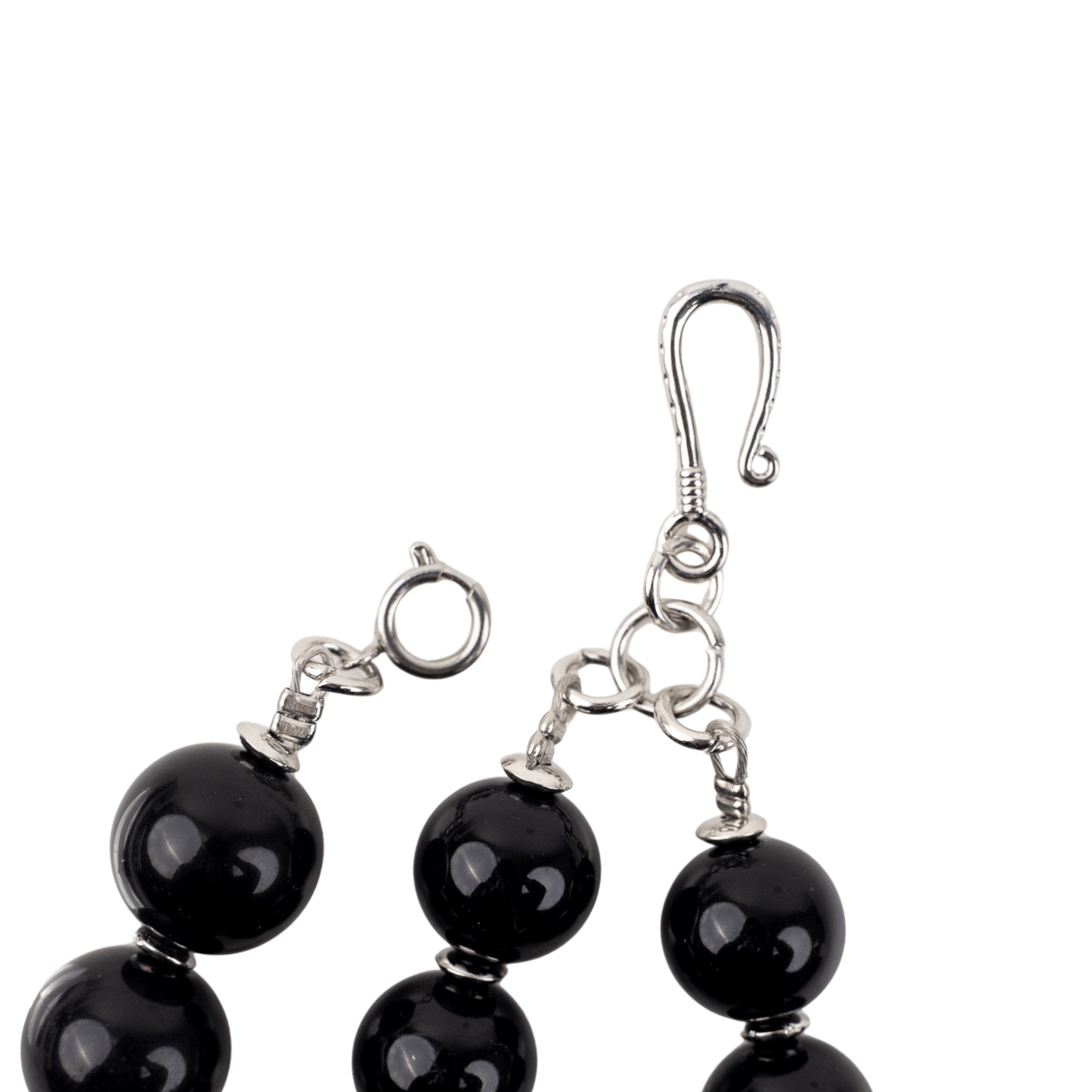 Diamonique Pearl 2 - in - 1 Chunky Necklace - Black Pearl,Necklaces, Sassy Jones,