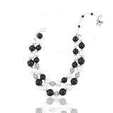 Diamonique Pearl Jewelry  Diamonique Statement Jewelry Black & White Pearl Statement Jewelry Diamonique Pearl  Black & White Pearl Jewelry Set