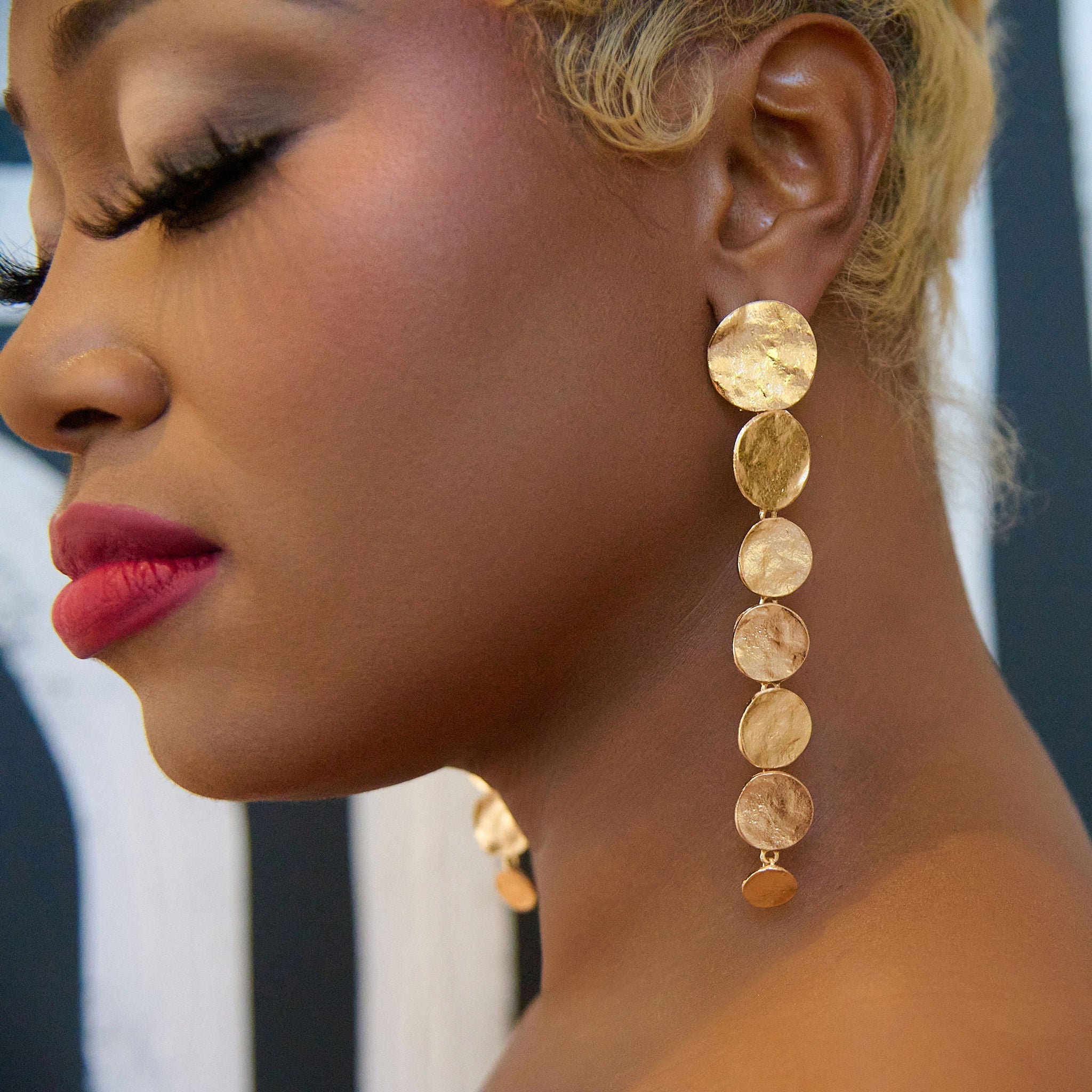 Diana Dangles - Gold,Earrings, Sassy Jones,