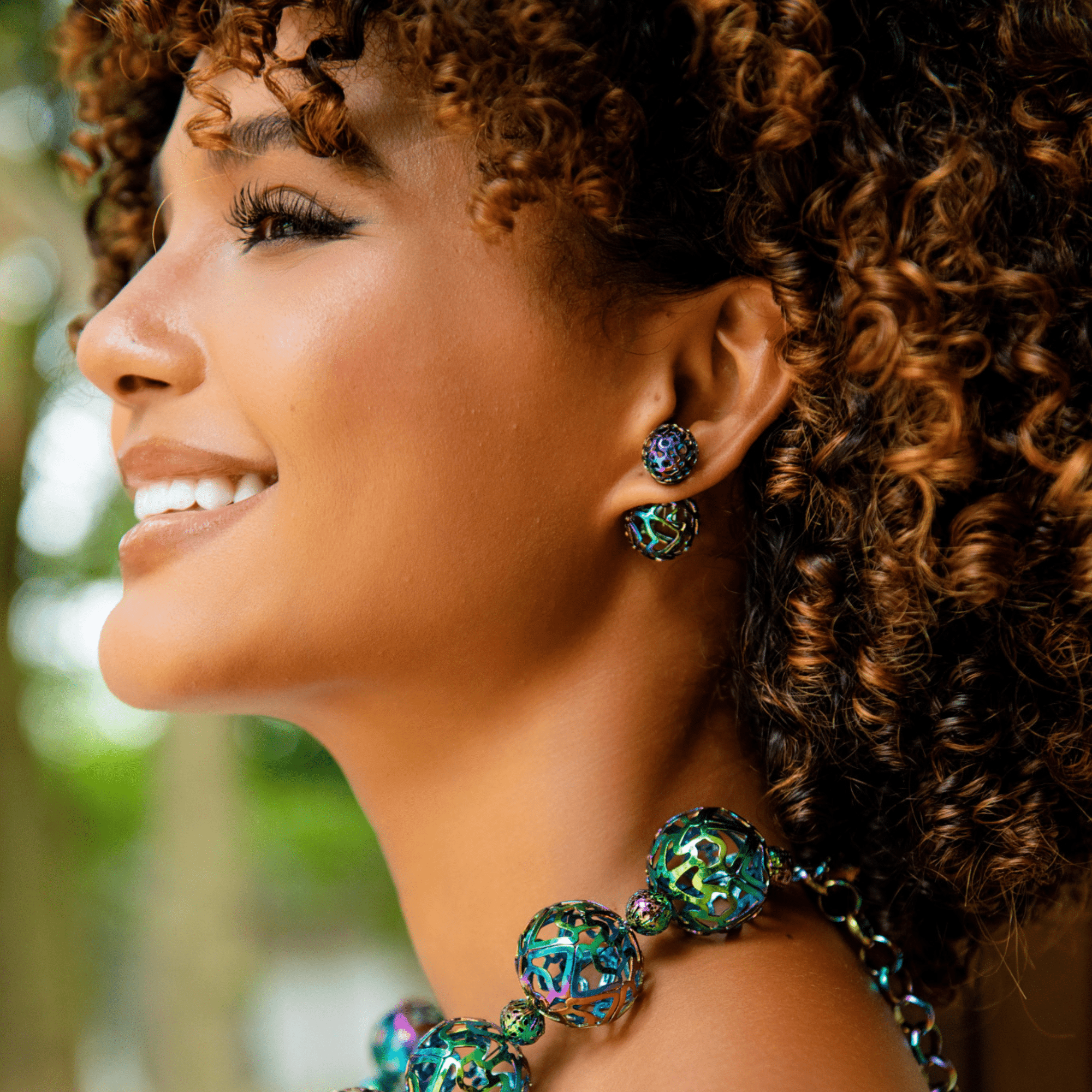 rainbow double stud earrings, rainbow filigree stud earrings, rainbow double stud filigree earrings, colorful double stud earrings, crystal rainbow double studs, dainty rainbow double stud earrings, designer rainbow filigree studs, womens rainbow double stud earrings, unique rainbow filigree earrings, luxury rainbow double stud earrings