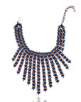 Ebony Bib - Blue Lapis/Bronze,Necklaces, Sassy Jones,