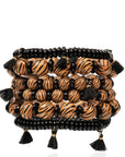 Ebony 6pc Stretch Bracelet Stack - Wildwood