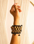 Ebony 6pc Stretch Bracelet Stack - Wildwood