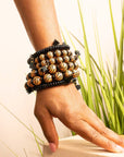 Ebony 6pc Stretch Bracelet Stack - Wildwood