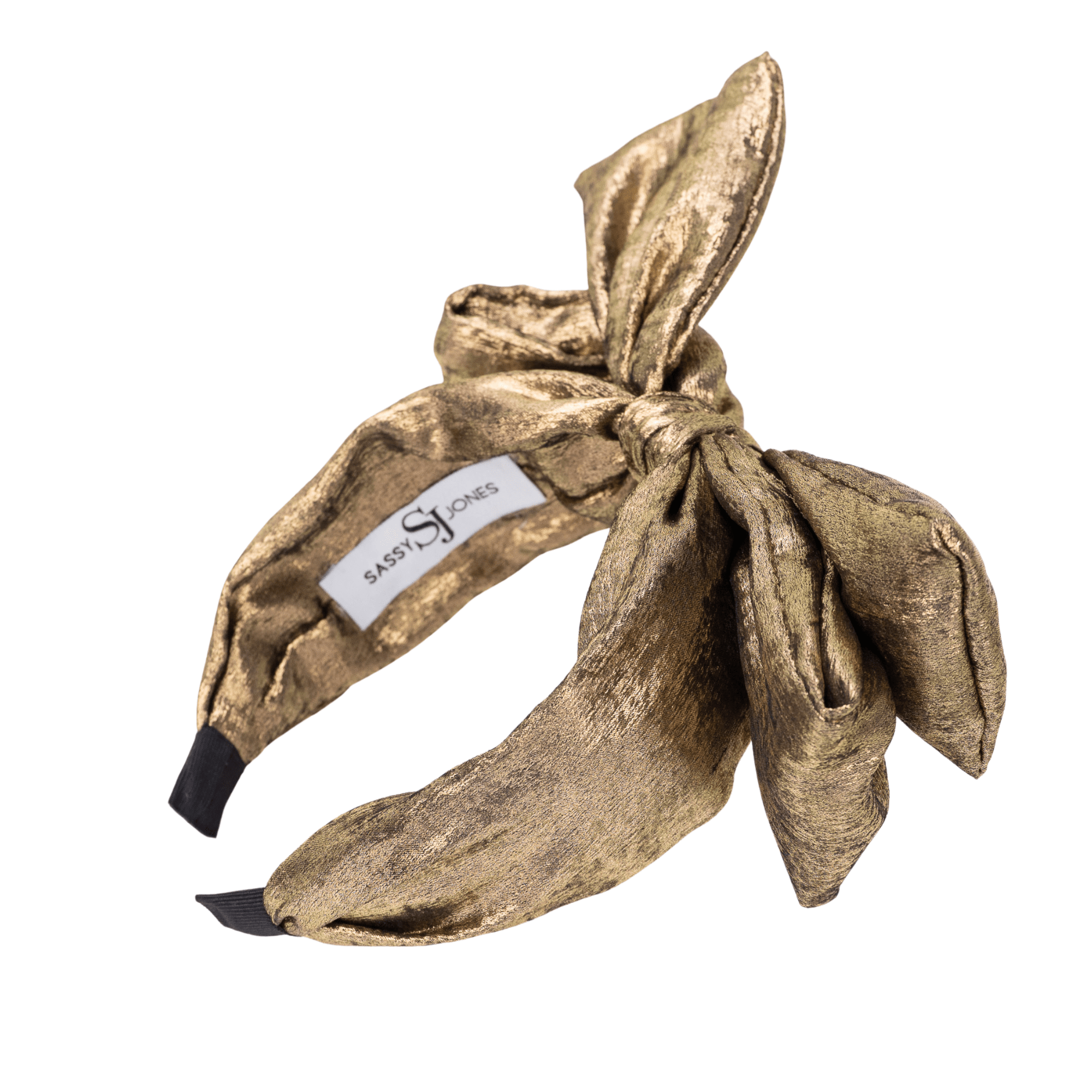 Eloise Headband - Metallic Gold,Headbands, Sassy Jones,