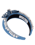 Emily Luxe Headband - Denim Pearl,Headbands, Sassy Jones,