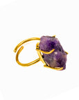 Energy Attraction Adjustable Ring - Amethyst,Rings, Sassy Jones,