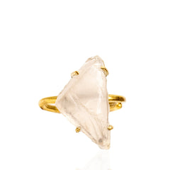 Energy Attraction Adjustable Ring - Clear Quartz,Rings, Sassy Jones,