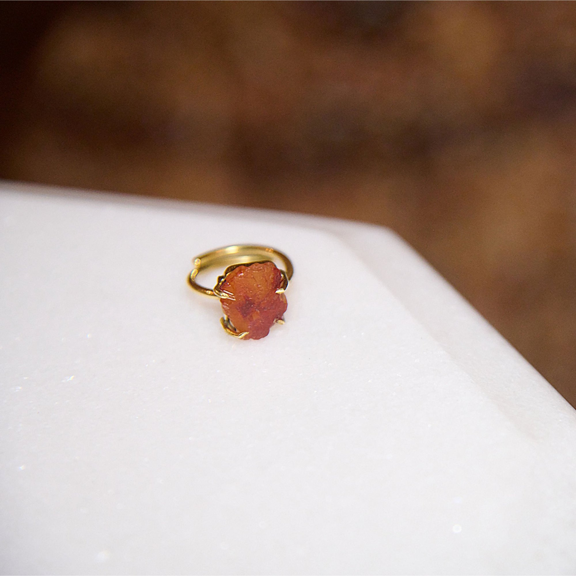 Energy Attraction Adjustable Ring - Red Carnelian,Rings, Sassy Jones,