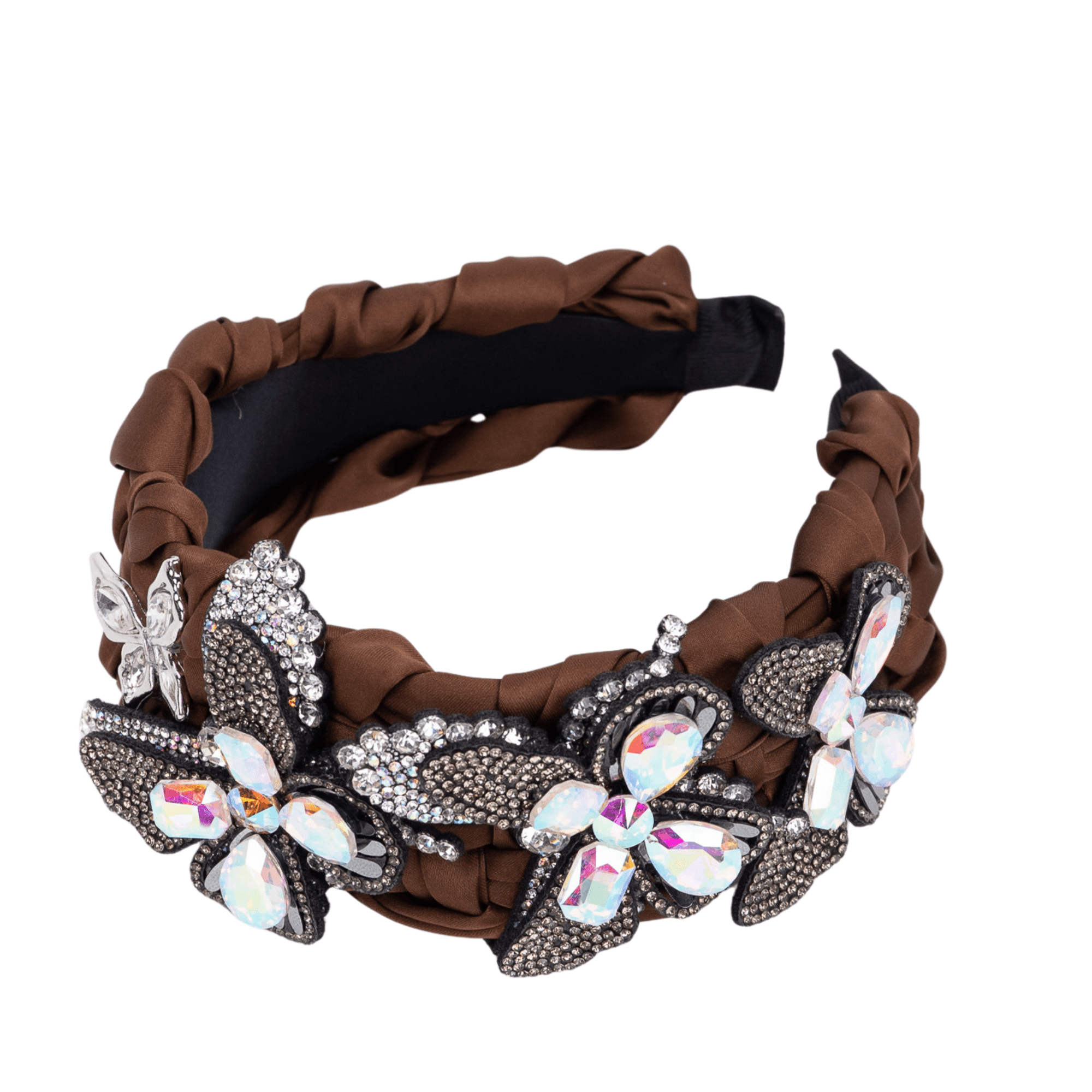 Evangeline Flutter Headband - Chocolate,Headbands, Sassy Jones,