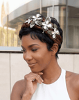 Evangeline Flutter Headband - Chocolate,Headbands, Sassy Jones,