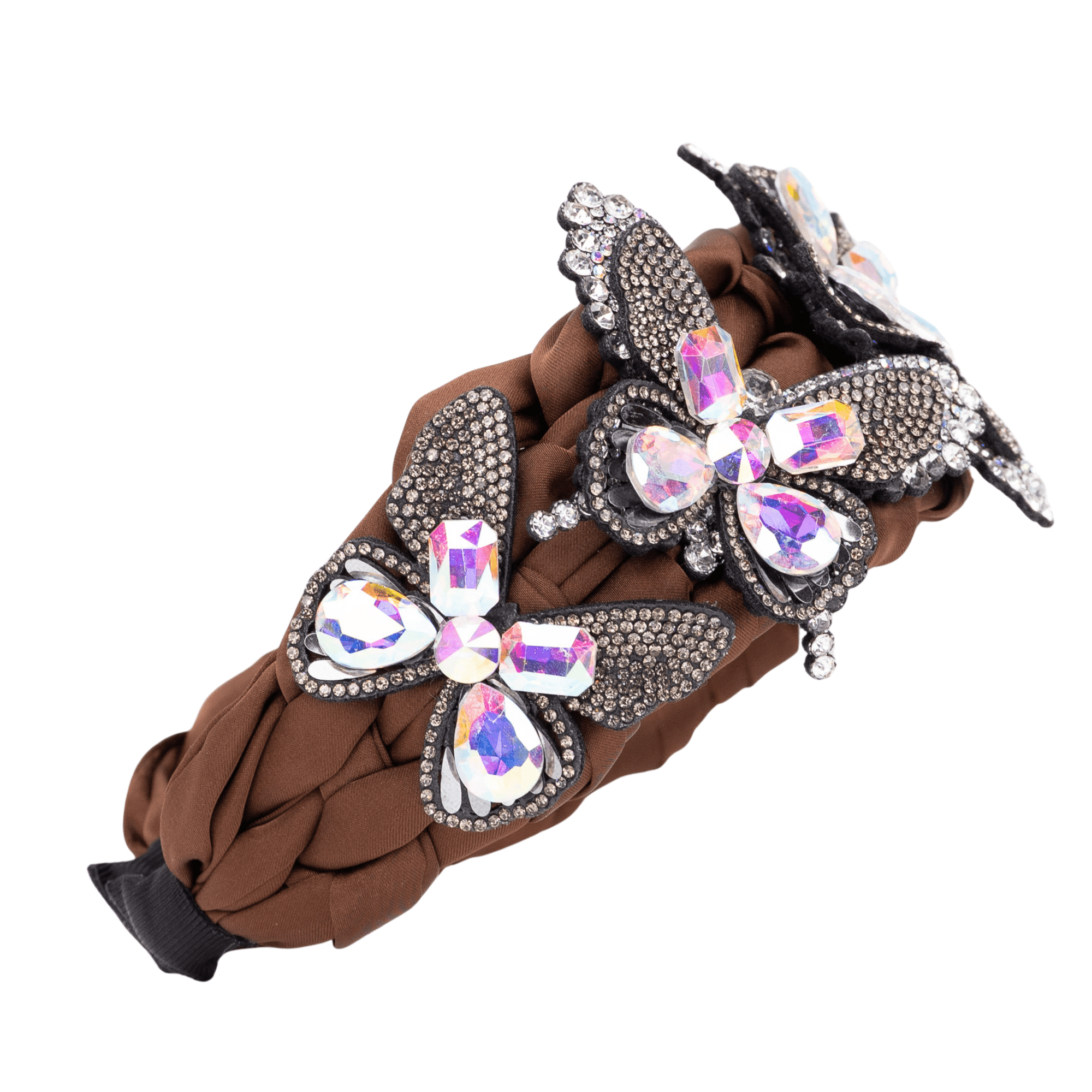 Evangeline Flutter Headband - Chocolate,Headbands, Sassy Jones,