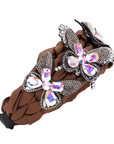 Evangeline Flutter Headband - Chocolate,Headbands, Sassy Jones,