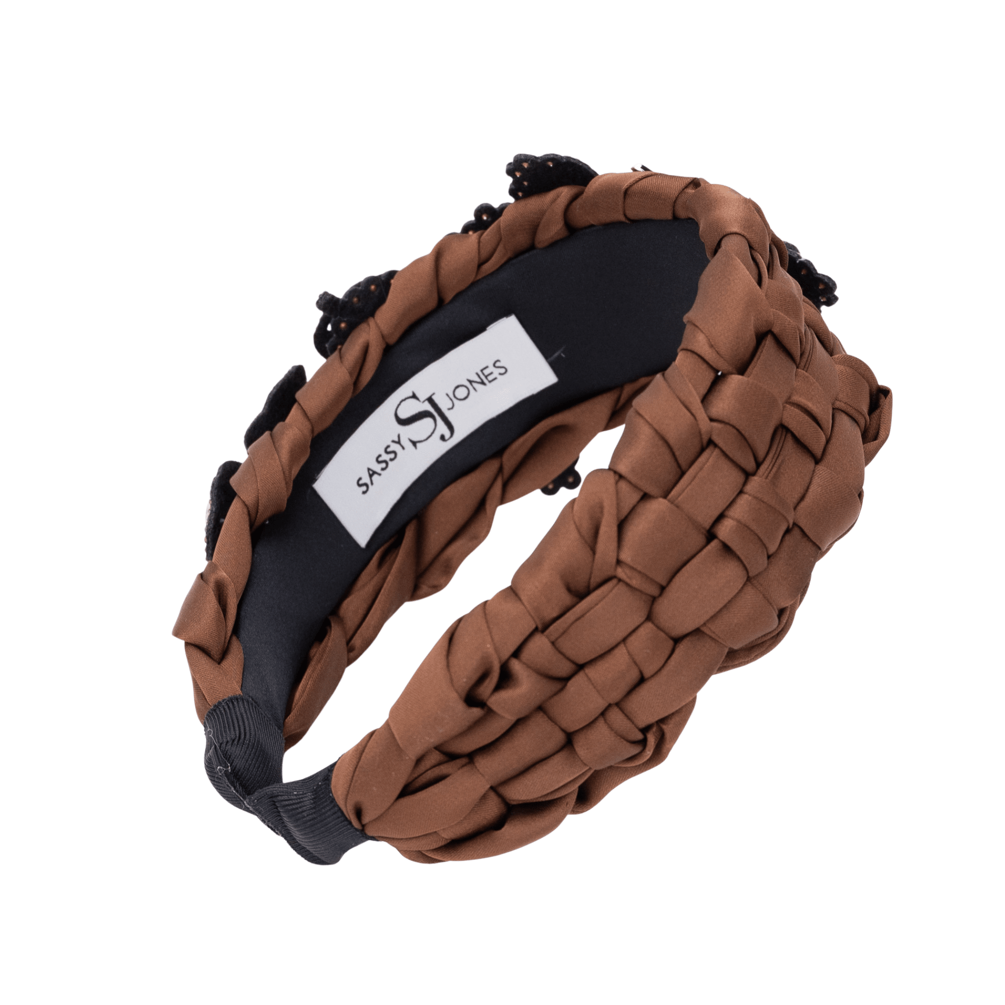 Evangeline Flutter Headband - Chocolate,Headbands, Sassy Jones,