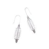 Evelyn Spiral Dangles - Silver,Earrings, Sassy Jones,