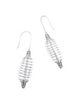 Evelyn Spiral Dangles - Silver,Earrings, Sassy Jones,