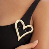 Fairydust Heart Brooch - Soft Gold