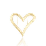 Fairydust Heart Brooch - Soft Gold