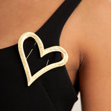 Fairydust Heart Brooch - Soft Gold