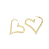 Fairydust Heart Hoops - Soft Gold