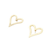 Fairydust Heart Studs - Soft Gold