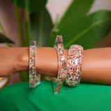 Faith 2pc Bracelet Stack - Iridescent Silver,Bracelets, Sassy Jones,