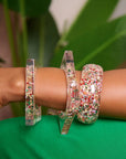 Faith 2pc Bracelet Stack - Iridescent Silver,Bracelets, Sassy Jones,