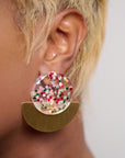 Faith Earrings - Iridescent Silver,Earrings, Sassy Jones,